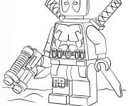 Coloriage et dessins gratuit Deadpool Lego Junior à imprimer