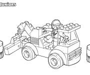 Coloriage D&eacute;panneuse Lego Juniors