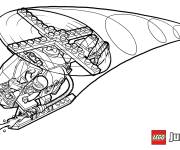 Coloriage H&eacute;licopt&egrave;re de Lego Juniors