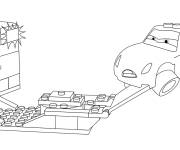 Coloriage LEGO Junior voiture Cruz Ram&iacute;rez