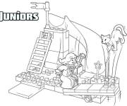 Coloriage Lego Juniors princesse et ch&acirc;teau