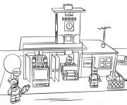Coloriage et dessins gratuit Leho Junior Pompiers à imprimer