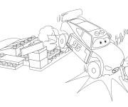 Coloriage Lightning Mcqueen Lego Junior