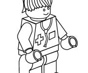 Coloriage M&eacute;decin Lego Junior