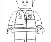 Coloriage Pompier Lego Junior