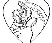 Coloriage Poney lego Juniors