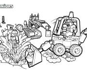 Coloriage Site de construction de Lego Junior
