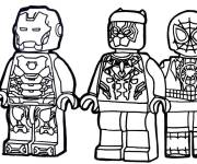 Coloriage Superhéros Lego Junior