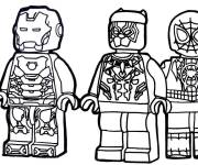 Coloriage Superh&eacute;ros Lego Junior