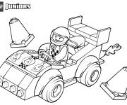 Coloriage Voiture de course Lego Junior