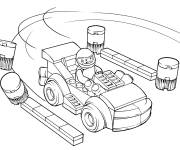 Coloriage Voiture de course Lego Juniors ps