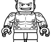 Coloriage et dessins gratuit Hulk de Lego Marvel facile à imprimer