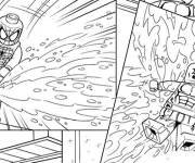 Coloriage et dessins gratuit Lego Marvel Avengers à imprimer