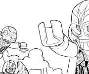 Coloriage et dessins gratuit Lego Marvel aventure de Iron Man à imprimer