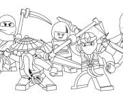Coloriage Lego Marvel contre Ninjago Lego