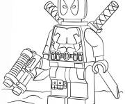 Coloriage Lego Marvel Deadpool