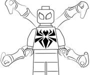 Coloriage Lego Marvel h&eacute;ros cp