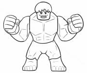 Coloriage Lego Marvel Hulk &agrave; t&eacute;l&eacute;charger