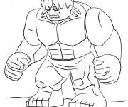 Coloriage Lego Marvel Hulk &eacute;nerv&eacute;