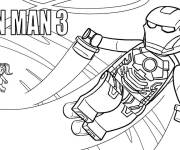 Coloriage Lego Marvel Iron Man