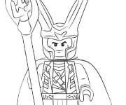 Coloriage Lego Marvel Loki