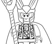 Coloriage Lego Marvel Loki pour enfants