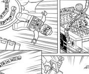 Coloriage Lego Marvel Spiderman avec son ennemie