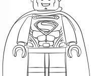 Coloriage Lego Marvel Super H&eacute;ros Superman