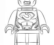 Coloriage Lego Marvel Super man d&eacute;taill&eacute;