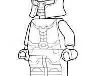 Coloriage Lego Marvel Thanos facile