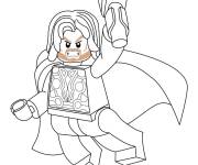 Coloriage Lego Marvel Thor pour enfants
