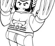 Coloriage Lego Marvel Wolverine