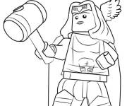 Coloriage Lego Marvel Wonder Woman en ligne