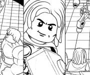Coloriage et dessins gratuit Les aventures des superh&eacute;ros de Lego Marvel à imprimer