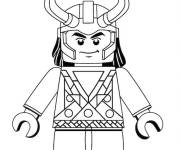 Coloriage et dessins gratuit Loki facile de Lego Marvel à imprimer