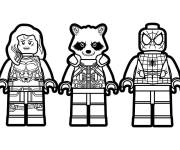 Coloriage Marvel lego superh&eacute;ros