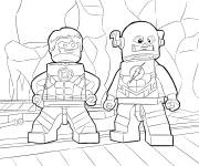 Coloriage Personnages de Lego Marvel Avengers film
