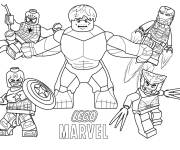 Coloriage Poster de lego Marvel film
