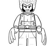 Coloriage Superh&eacute;ros Wolverine Lego Marvel film