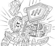 Coloriage Aaron Fox de Lego Nexo Knights