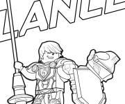 Coloriage Bouclier Lance de lego nexo knights