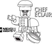 Coloriage Chef Eclair de Lego Nexo Knights