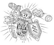 Coloriage Chevalier Aaron en attaquant