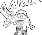 Coloriage Chevalier AAron joyeux