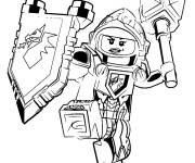 Coloriage Chevalier femme de Lego Nexo Knights