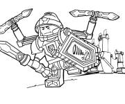 Coloriage Chevalier lego courageux de Nexo