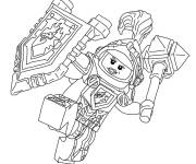 Coloriage Chevalier Nexo au combat