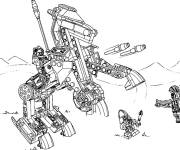 Coloriage et dessins gratuit Chevalier sur lego cheval Nexo Knights à imprimer