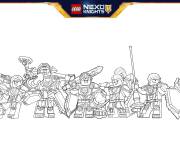 Coloriage Formation line boucliers LNK