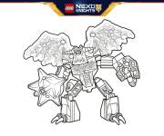 Coloriage Grimroc lego nexo knights
